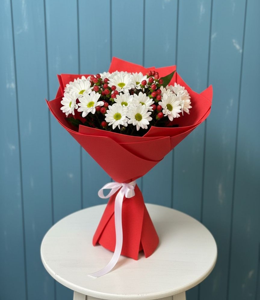 Букет цветов из: Хризантемы в Киргиз-Мияки