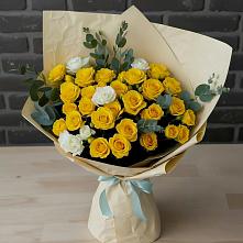 Букет цветов из:  Розы #REPLACE_PRED# Киргиз-Мияки