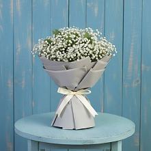 Букет цветов из:  Гипсофила в Киргиз-Мияки