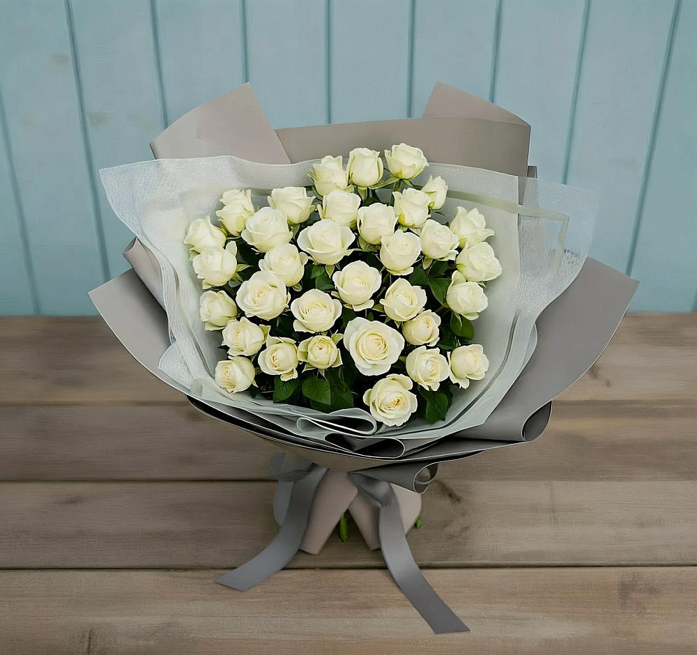 Букет Белоснежная нежность в Киргиз-Мияки