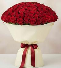 Букет 101 Красная роза Милано в Киргиз-Мияки