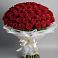 Букет 101 Красная роза Блэк Мэджик в Киргиз-Мияки