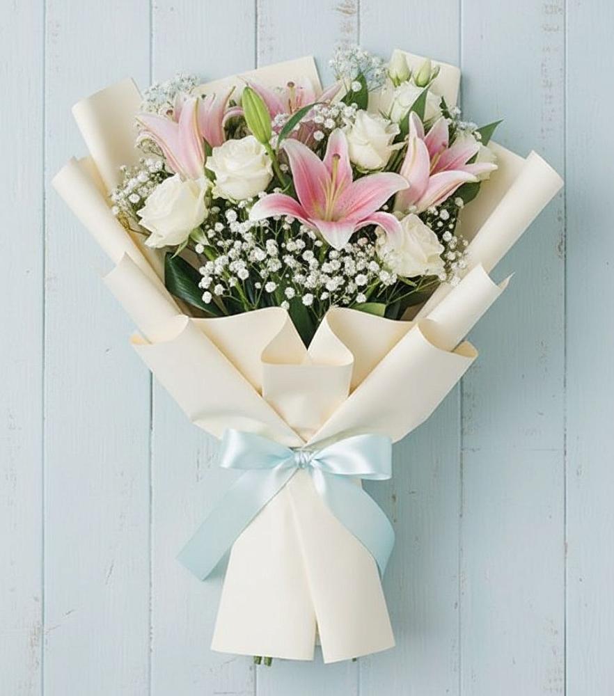 Букет цветов из: Лилии в Киргиз-Мияки