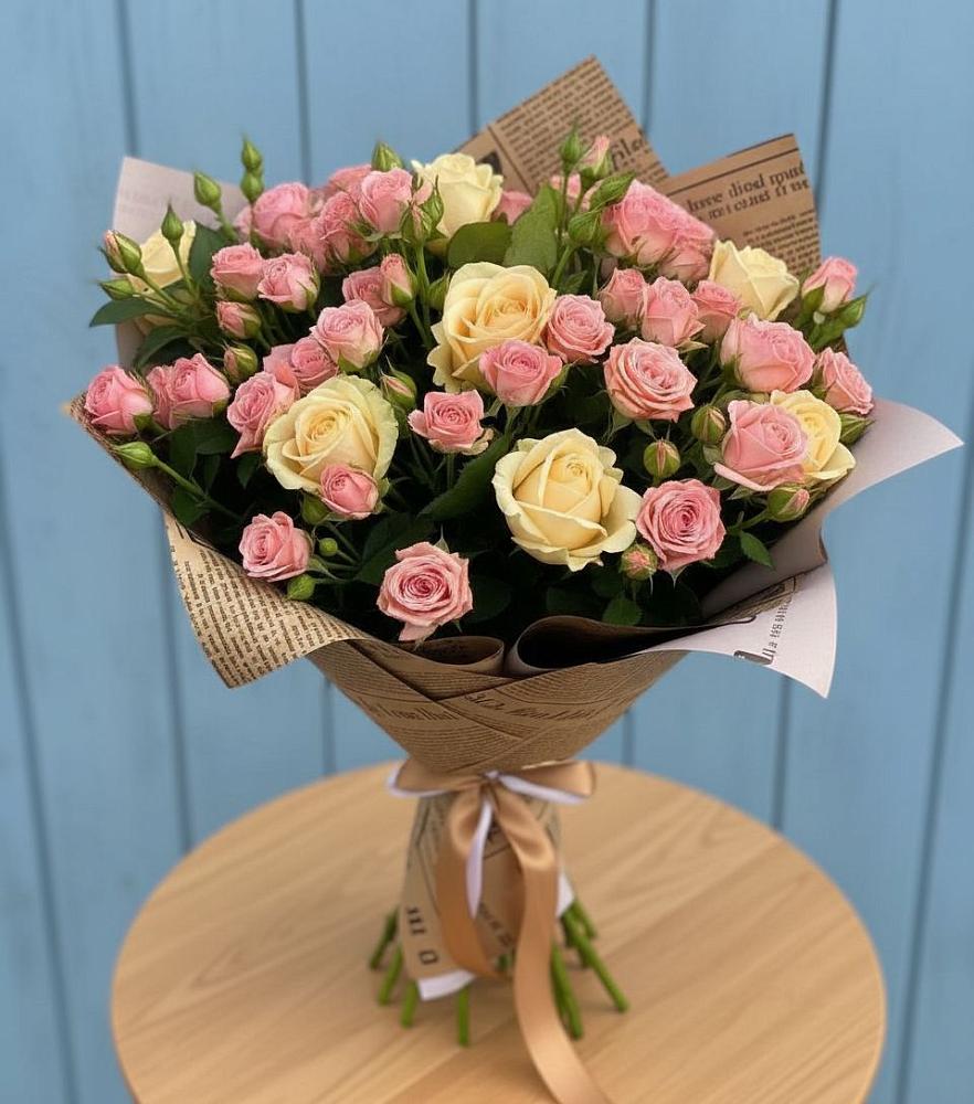 Букет цветов из: Розы в Киргиз-Мияки