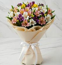 Букет цветов из:  Альстромерии в Киргиз-Мияки