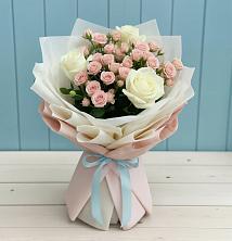 Букет цветов из:  Розы в Киргиз-Мияки