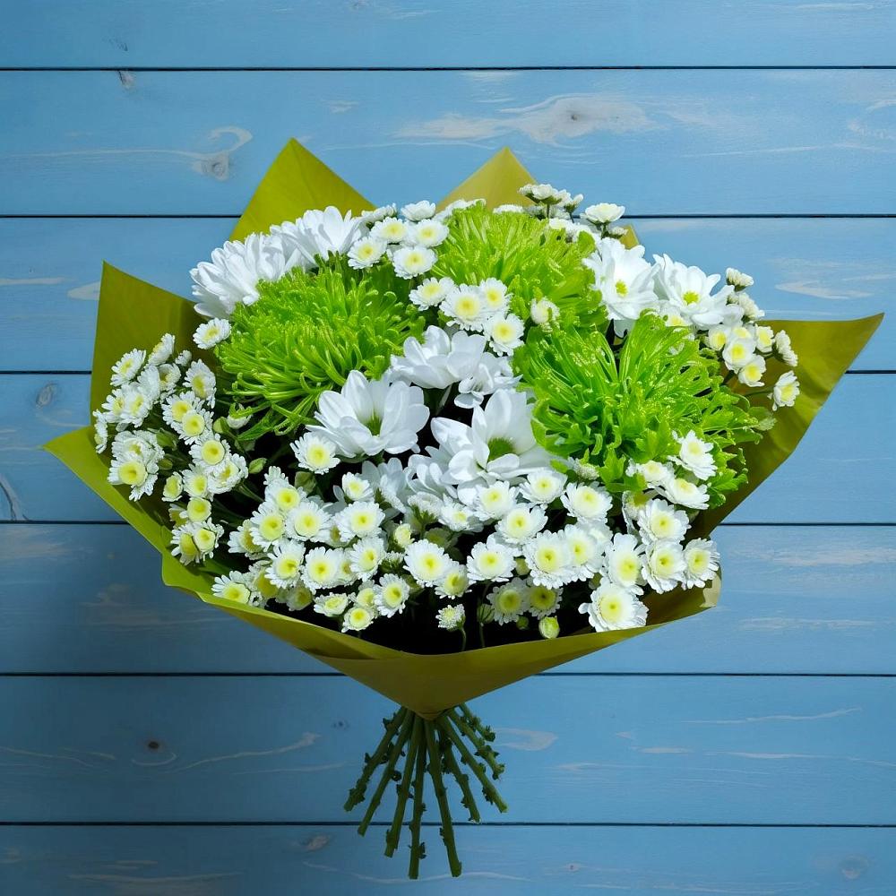 Букет цветов из: Хризантемы в Киргиз-Мияки