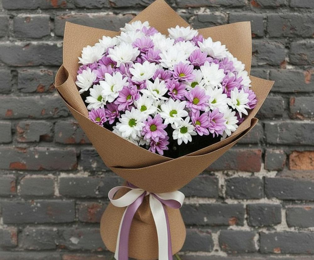 Букет цветов из: Хризантемы в Киргиз-Мияки