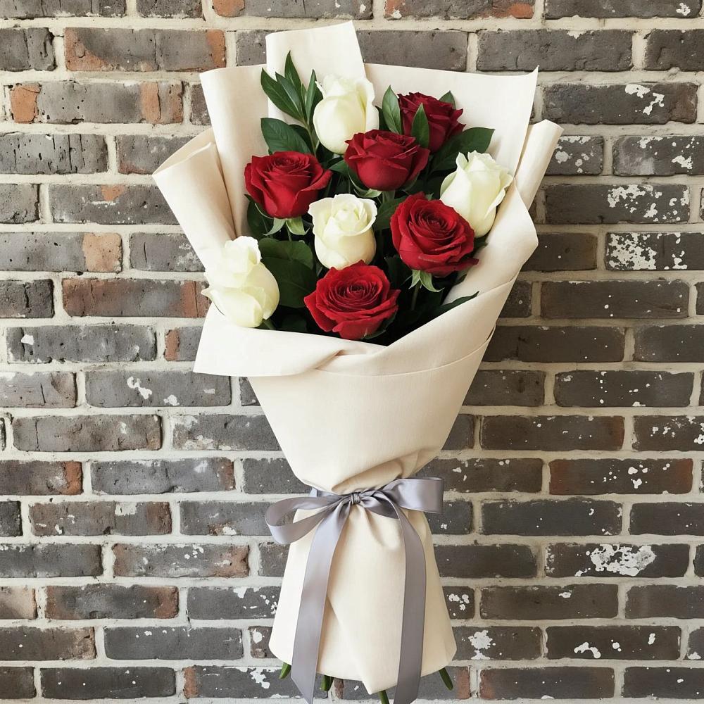 Букет цветов из: Розы в Киргиз-Мияки