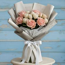 Букет цветов из:  Розы в Киргиз-Мияки