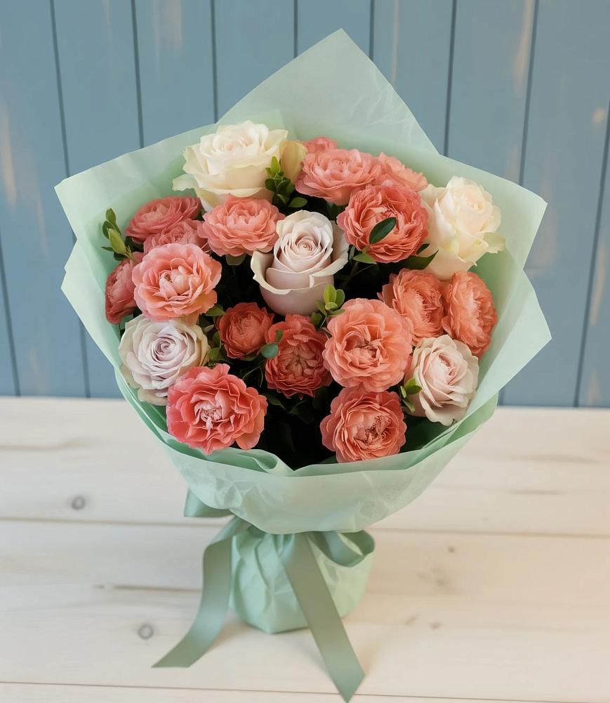 Букет цветов из: Розы в Киргиз-Мияки