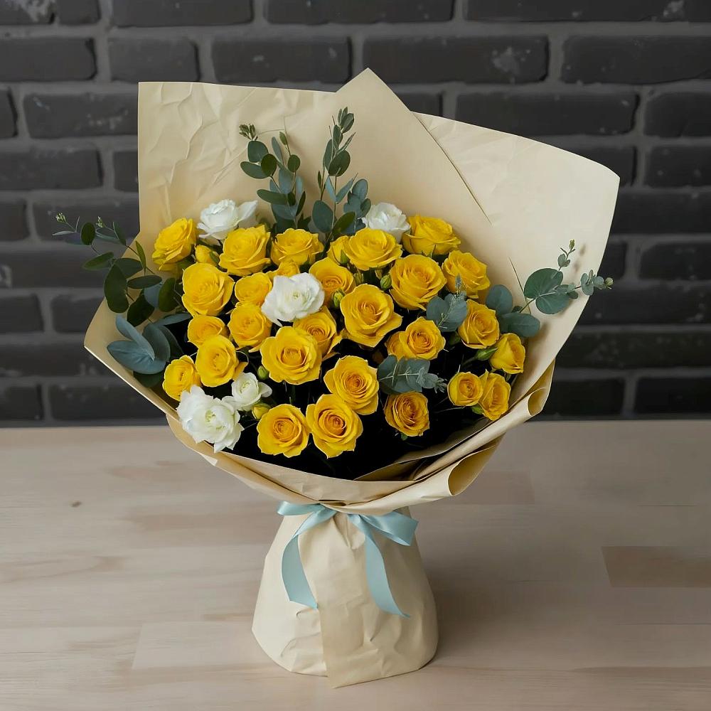 Букет цветов из: Розы в Киргиз-Мияки