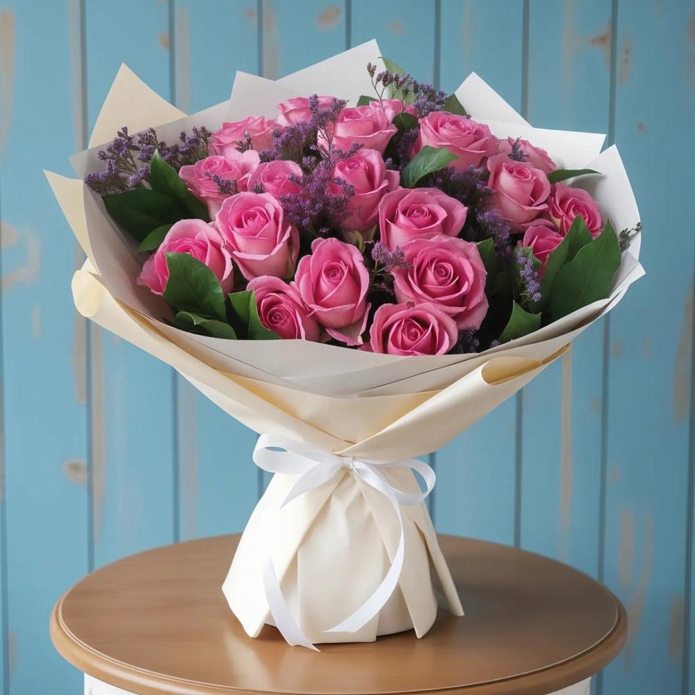 Букет цветов из: Розы в Киргиз-Мияки