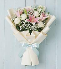 Букет цветов из:  Лилии в Киргиз-Мияки