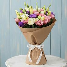 Букет цветов из:  Лизиантусы в Киргиз-Мияки