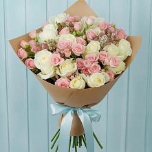 Букет цветов из:  Розы #REPLACE_PRED# Киргиз-Мияки