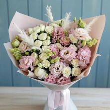 Букет цветов из:  Альстромерии и Розы #REPLACE_PRED# Киргиз-Мияки
