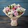 Букет цветов из: Хризантемы, Альстромерии и Розы в Киргиз-Мияки